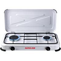 SUPER EGO SEH024800 Cocina gas portátil- Blanco- 60x10x30 cm